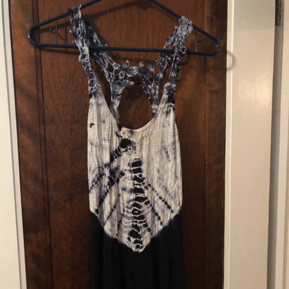 Navy swimsuit cover up!